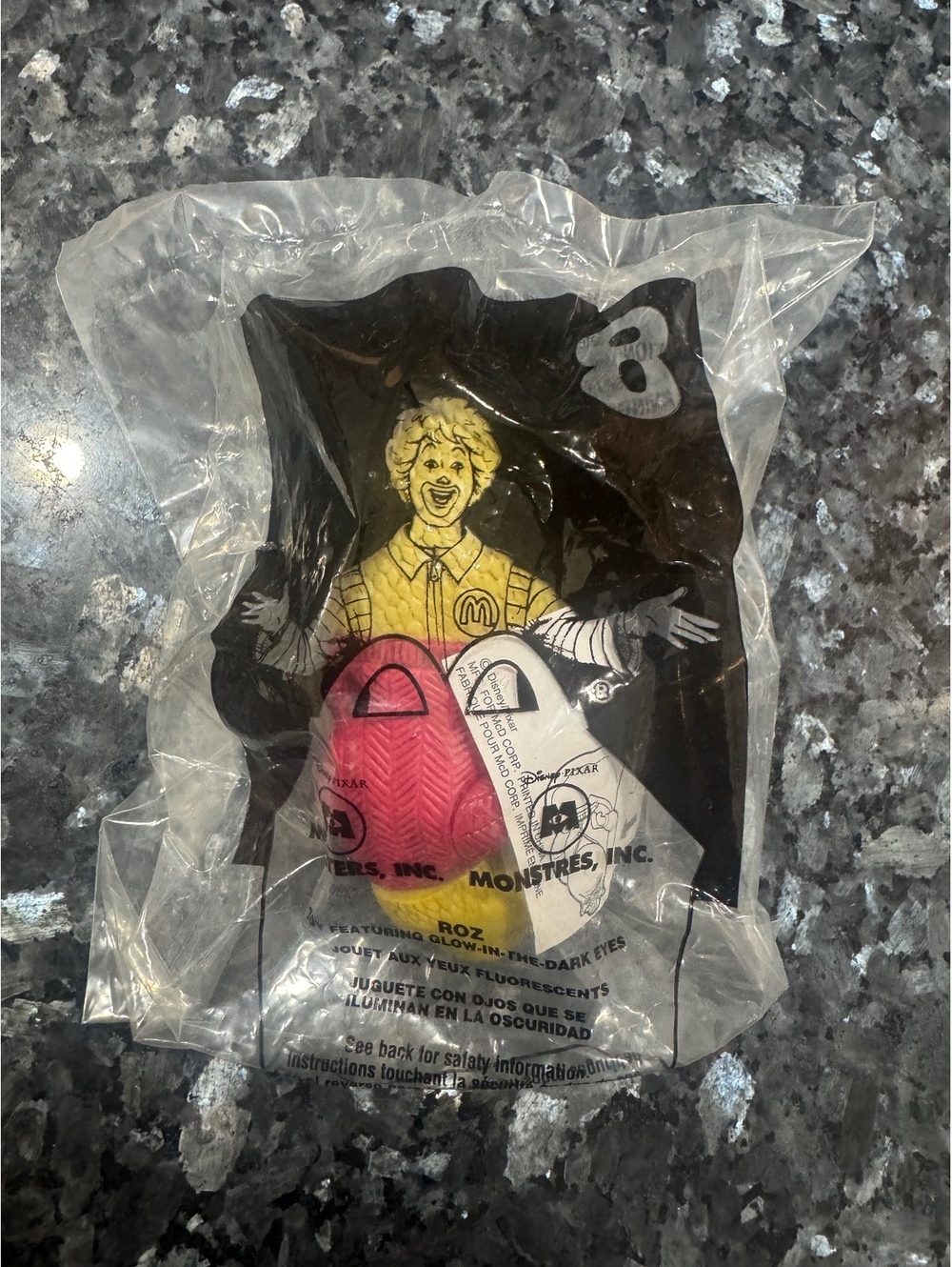 2001 McDonald's Monsters Inc. toy #8 Roz new in bag
